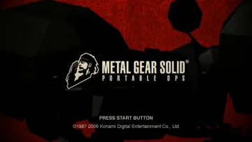 Metal Gear Solid - Portable Ops (EU) screen shot title